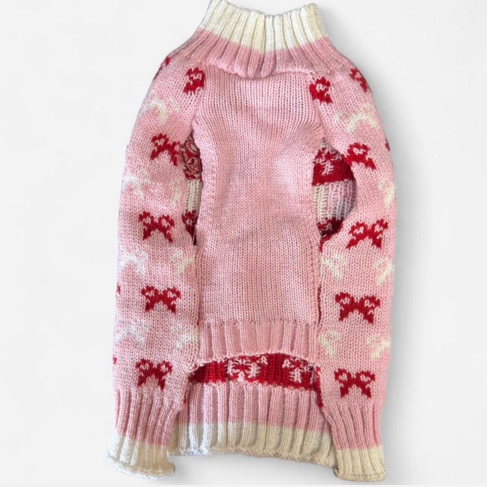 Comfrt Dog Hoodie | Pink Bow Dog Sweater | Dog Boots - Picture 8 of 8